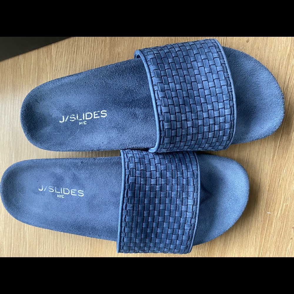 J/Slides NYC Naomie Slide in denim Nubuck